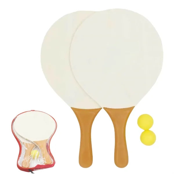 Durable Wood Beach Rackets for Versatile Outdoor Play