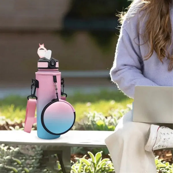 34Oz. Neoprene Water Bottle Sleeve with Strap