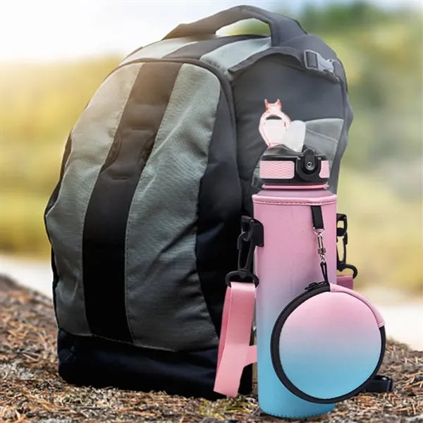 34Oz. Neoprene Water Bottle Sleeve with Strap