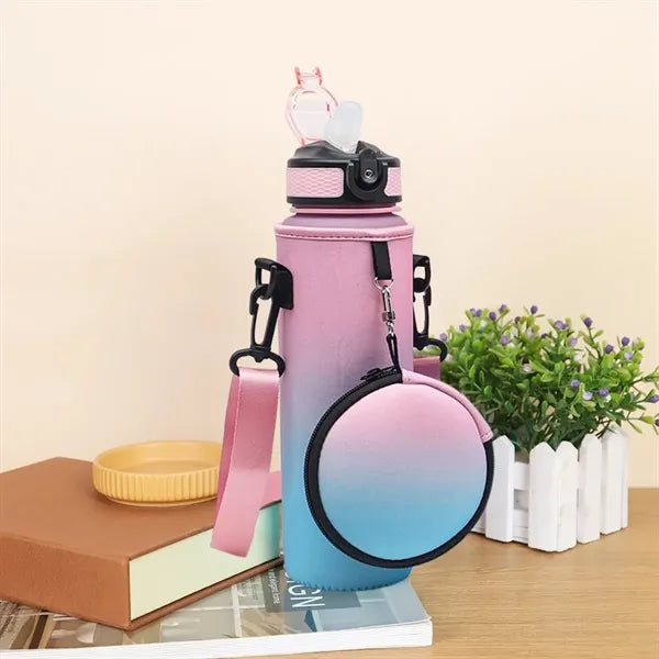 34Oz. Neoprene Water Bottle Sleeve with Strap
