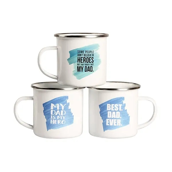 Wren Enamel Mug w/SS Rim - 16oz