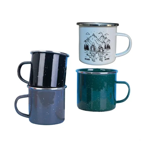 Wren Enamel Mug w/SS Rim - 16oz