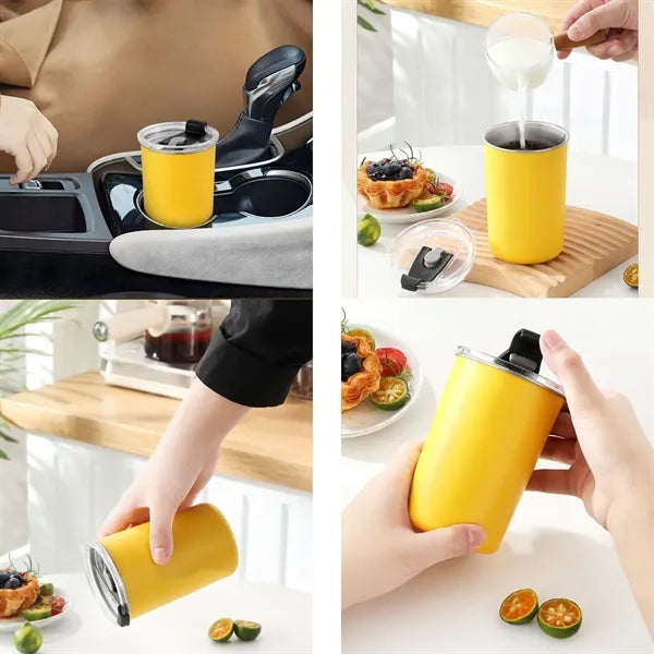 12oz Double-Wall Travel Coffee Cup with Lid