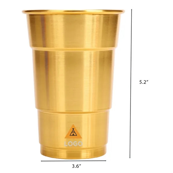 Aluminum Disposable Drink Cup Recyclable Beer Cup Summer