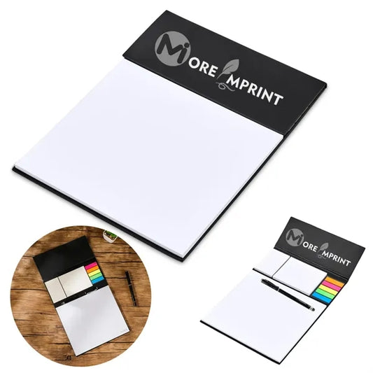 Stationery Gift Flap Desk Pad Pen Set with Mini Sticky Notes