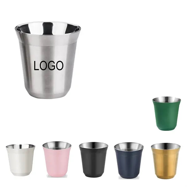 5oz Stainless Steel Double-Walled Coffee Mug