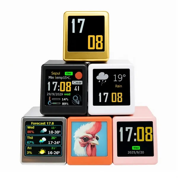 Desktop Weather Clock With Animated Display
