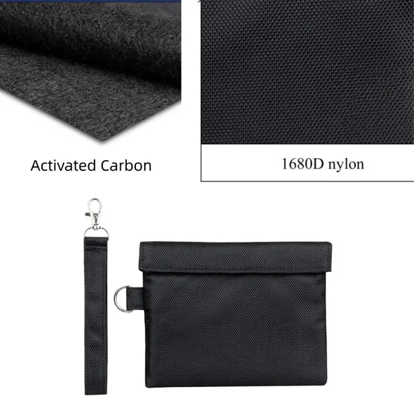 Portable Odor Proof Tobacco Pipe Bag With Carbon Lining