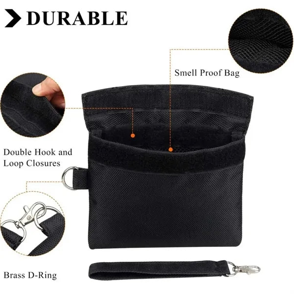 Portable Odor Proof Tobacco Pipe Bag With Carbon Lining