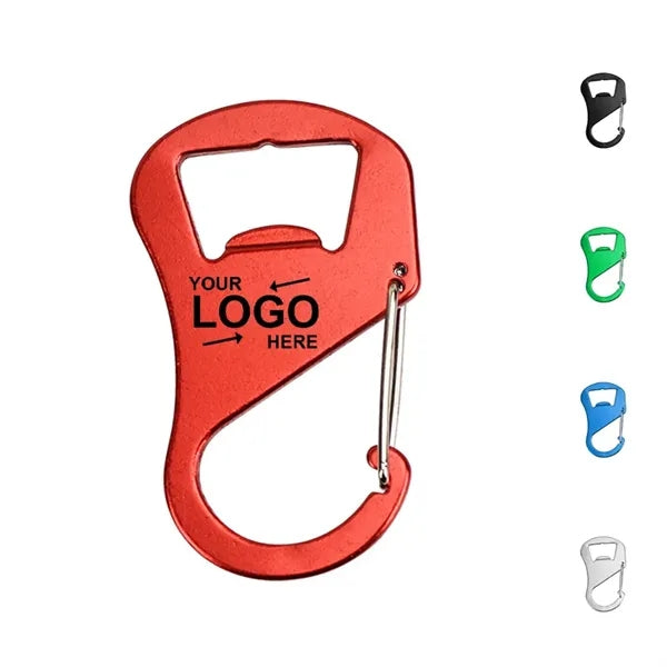 Aluminum Alloy Bottle Opener With Carabiner