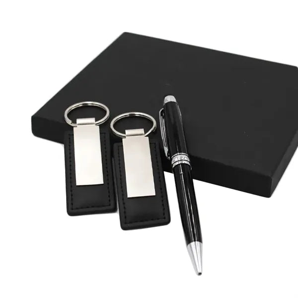 Two Keychains One Pen Gift Set