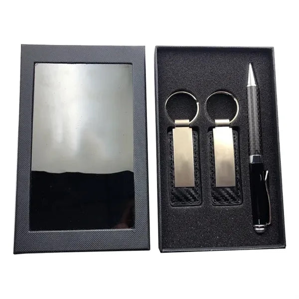 Two Keychains One Pen Gift Set