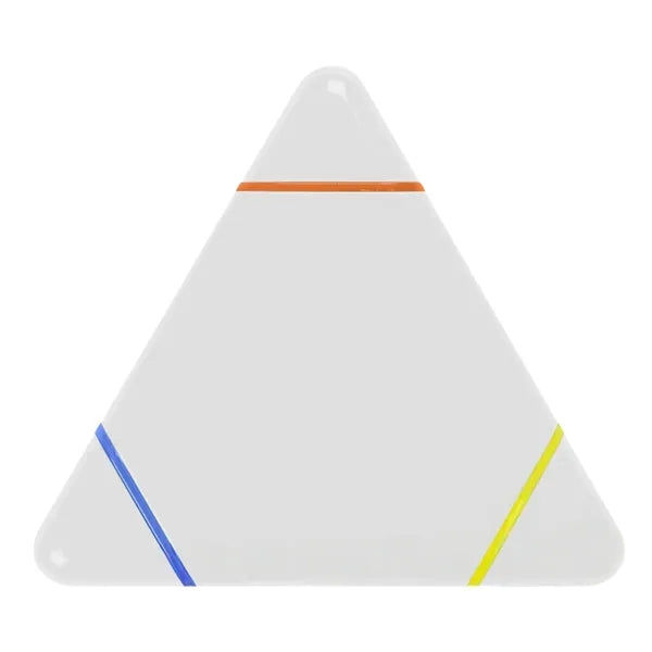 3 color Triangular Shaped Highlighter Pen