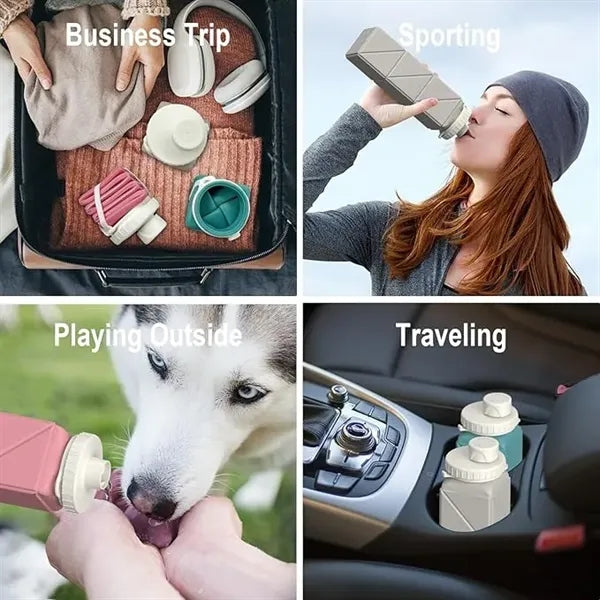 Collapsible Foldable Portable Travel Water Bottle