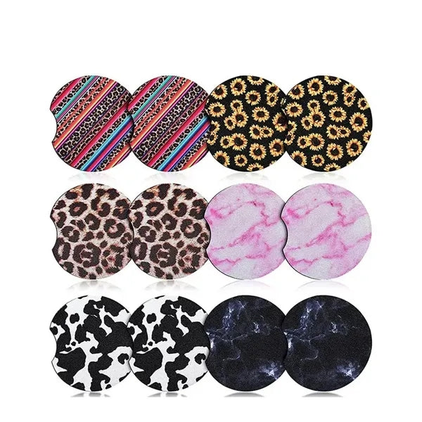 Sublimation Blank Rubber Car Coasters