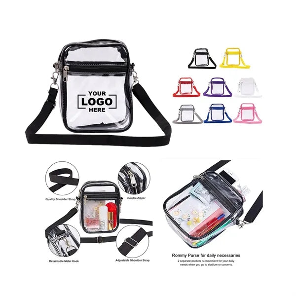 Travel Essentials Bag in Clear PVC