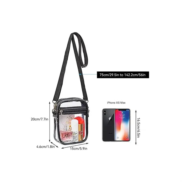 Travel Essentials Bag in Clear PVC