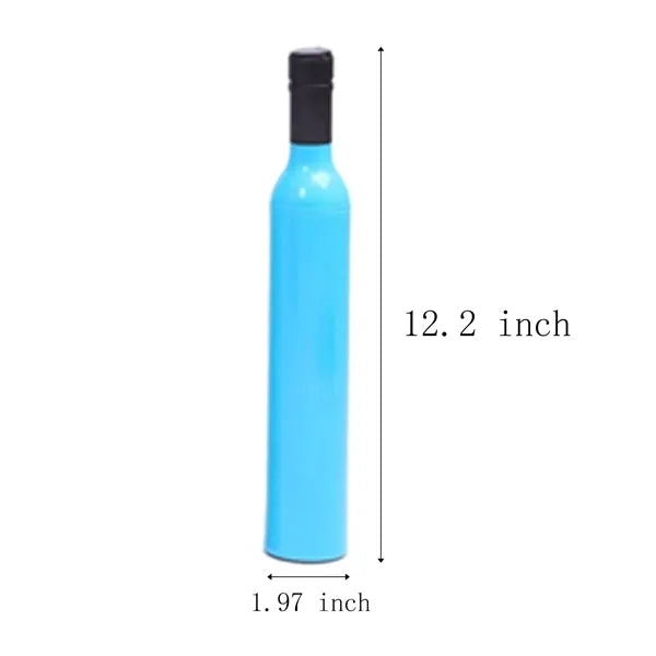 Wine Bottle Umbrella Compact Folding for Sun and Rain