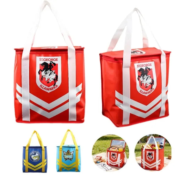 Camping Non-Woven Cooler Bag Spacious Insulated Storage Tote