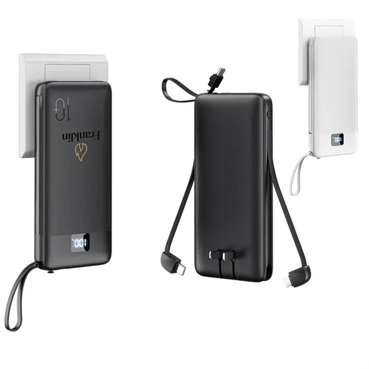 10000mAh Power Bank w/ 4 Built-in Cables