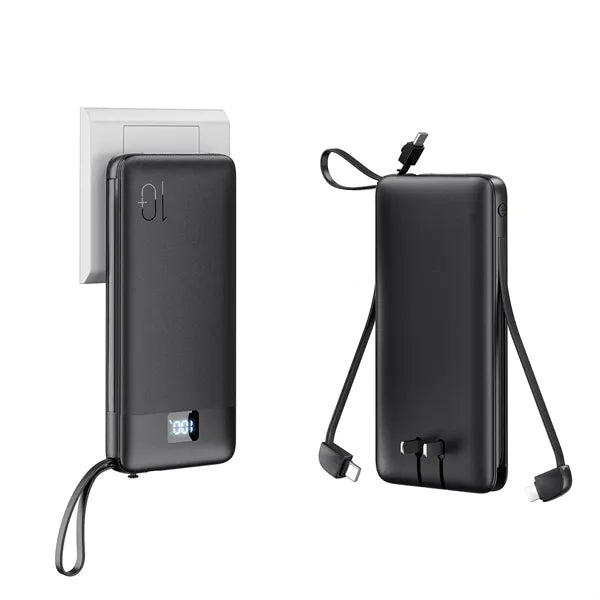 10000mAh Power Bank w/ 4 Built-in Cables