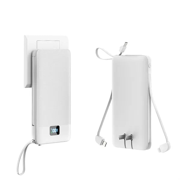 10000mAh Power Bank w/ 4 Built-in Cables
