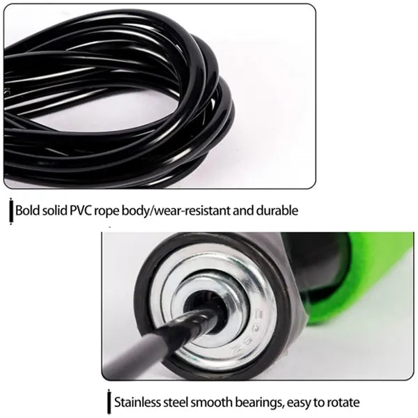 Adjustable Skipping Rope Foam Handle