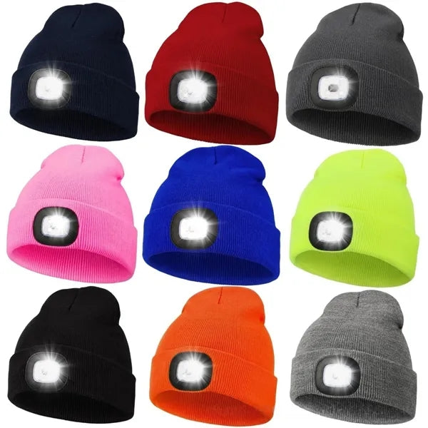 MOQ Unisex Beanie with The Light USB Rechargeable Caps