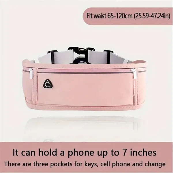 Unisex Ultra Thin Adjustable Waist Pack for Running Gym