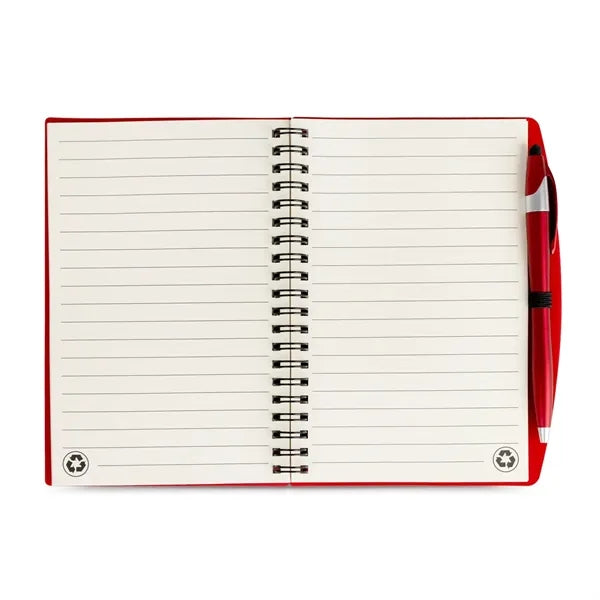 SpiralScript 5.5 x 7 Plastic Spiral Journal with Pen