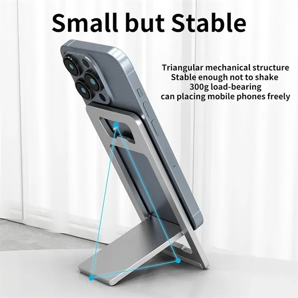 Card-style aluminum phone stand bottle opener