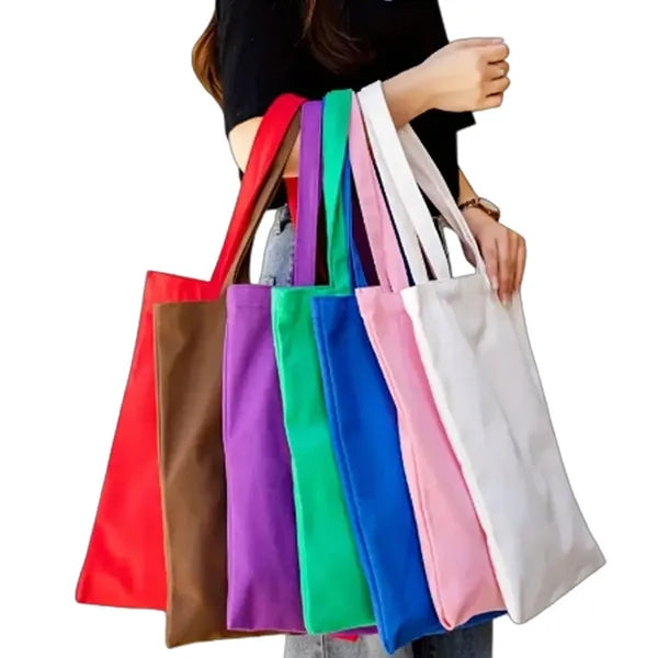 Large Capacity Canvas Tote Bag for Work Travel Shopping