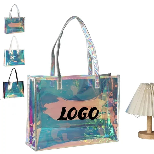 Holographic PVC Transparent Tote Bag for Women