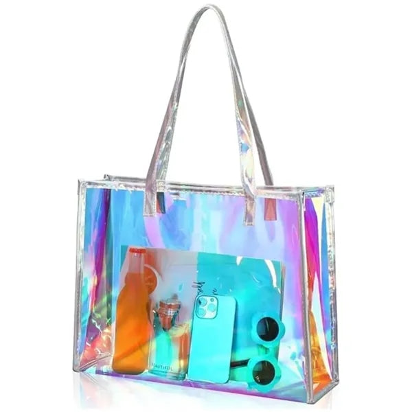 Holographic PVC Transparent Tote Bag for Women