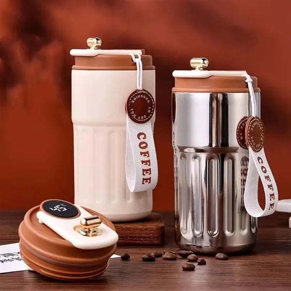 15oz Portable LED Temperature Display Coffee Thermos Cup