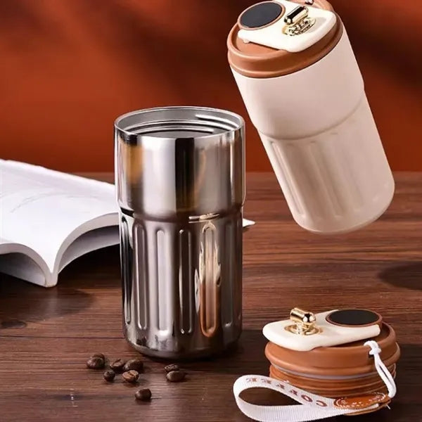 15oz Portable LED Temperature Display Coffee Thermos Cup