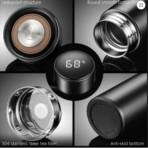 17oz Smart LED Temperature Display Double Wall Thermos Cup