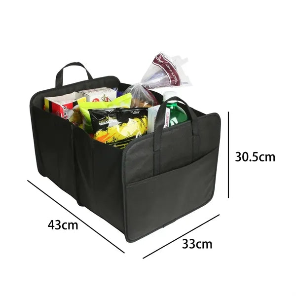 Foldable Heavy-Duty Car Trunk Organizer Storage Bin