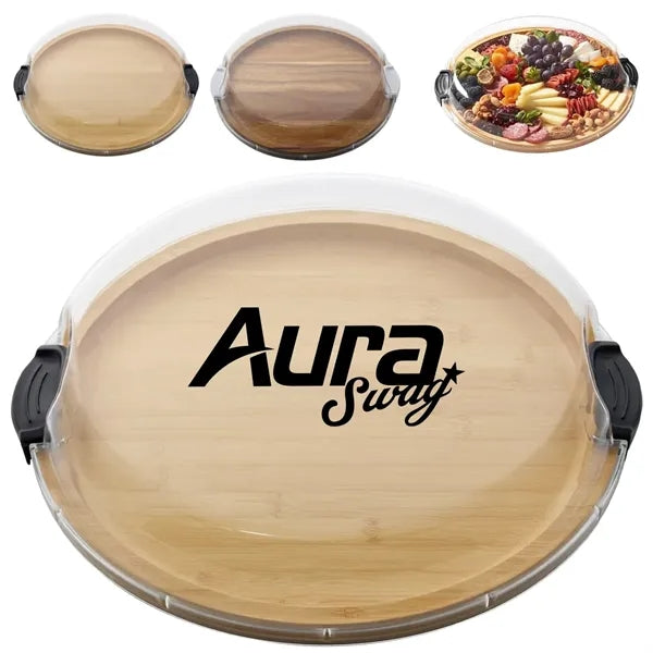 Bamboo Cheese Board with Lid Cover