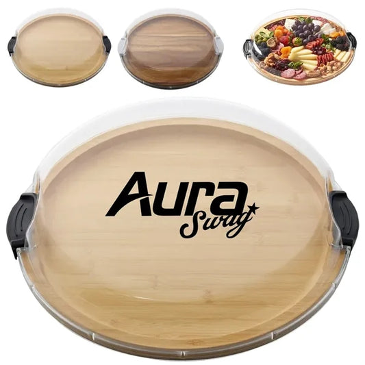 Bamboo Cheese Board with Lid Cover