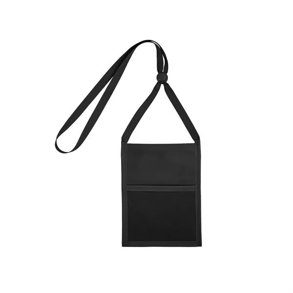 Double Window Pouch Wallet With Lanyard W/Back Zipper And Ph