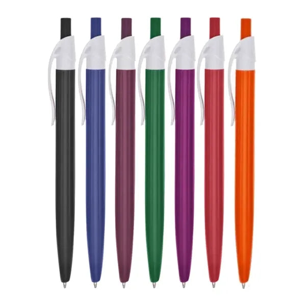 Union Printed - Curve Color Barrel Click Pen