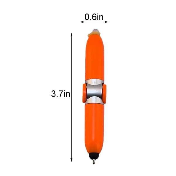 LED Fidget Spinner Pen with Touch Stylus