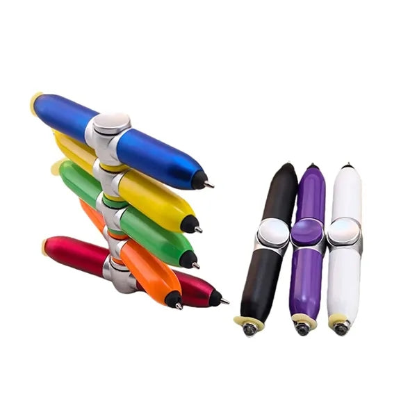 LED Fidget Spinner Pen with Touch Stylus
