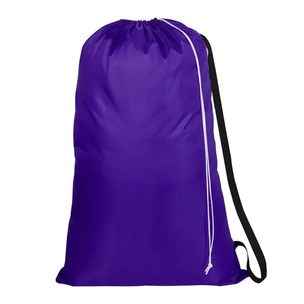 Laundry Drawstring Bag with Shoulder Strap