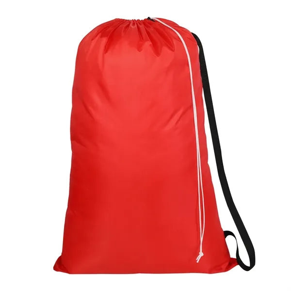 Laundry Drawstring Bag with Shoulder Strap