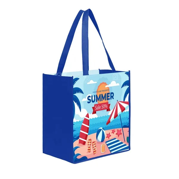 Laminated Non-woven Display Tote Bag(13" X 13" X 5" )