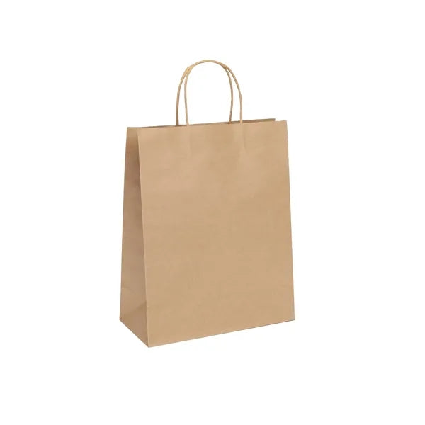 Kraft Paper Shopper Bag with Twisted Handles