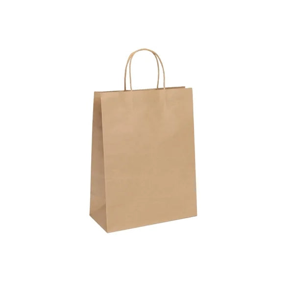 Kraft Paper Shopper Bag with Twisted Handles