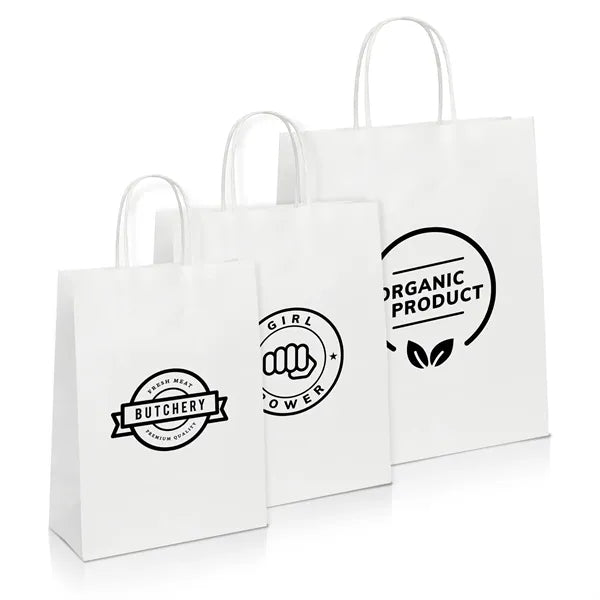Kraft Paper Shopper Bag with Twisted Handles